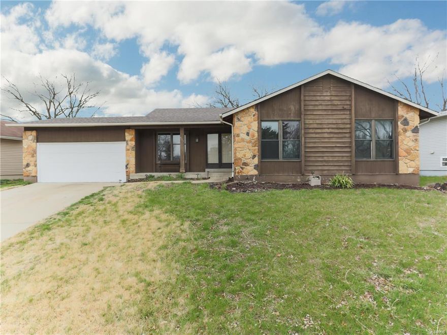 One of a Kind Rustic Ranch 4 bed/3 bath Home with soaring ceilings complete with wood beams, entertaining wet bar, and formal dining room with "Wow-factor" stone wood burning fireplace make this the perfect house for entertaining or just kicking back to relax!  Wet bar off the spacious living area that walks out to the patio with huge fenced in backyard is good for family and/or pets. Lots of counter space and cabinets with this large kitchen. With just a few DIY updates this is one spectacular home with room to spill into the lower level if you wish to add even more living space. Great neighborhood and price to boot, this is the home you don't want to miss!!