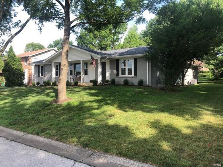 This stunning 4 Bd–3 Ba Brick Ranch features over 3,100 sq ft of living space w/Lake Views. Updates throughout include New Architectural Roof in April 2020, Custom Paint, New baseboards, Luxury Vinyl Plank Flooring & New Carpeting. Relax in the Family Room around the cozy Fireplace w/tile from mantle to ceiling. The Kitchen features new Shaker Style Soft Close Cabinets, Quartz Counters accented by Carerra Marble Backsplash & Stainless Steel Appliances. The Dining Room offers plenty of space for gatherings. Master Bedroom includes remodeled bath w/Double Bowl Vanity, Walkin Shower & WalkIn Closet. Spacious Lower Level provides a large recreation space, Full Bath, Bonus Room & Storage. New AC, Furnace & Hot Water Heater complete this renovation. Home offers a rear entry 2 car garage w/new door, level backyard & full access to the CA which includes Clubhouse, Pool, Golf Course, Lake rights, Tennis Courts, Marina. Passed Lake St Louis Municipal Inspection, so home is ready for new buyer!