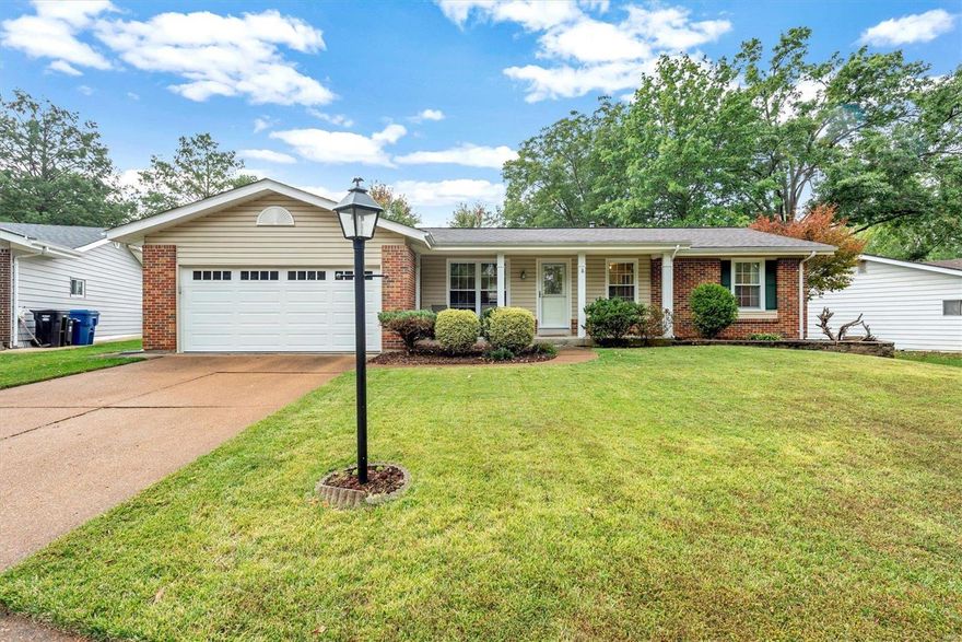 Do not miss out on this fantastic updated ranch in Rockwood School District.  It is located on a quiet cul-de-sac with a fenced in backyard perfect for barbeques.  The open floor plan offers plenty of space for entertaining.  Updates include: Front door, Garage Door, sliding glass door, Smart Thermostat, A/C, laminate flooring, hall bath updated, and much more in the past 2 years.  Situated in a family-friendly neighborhood, this home is sure to sell fast!