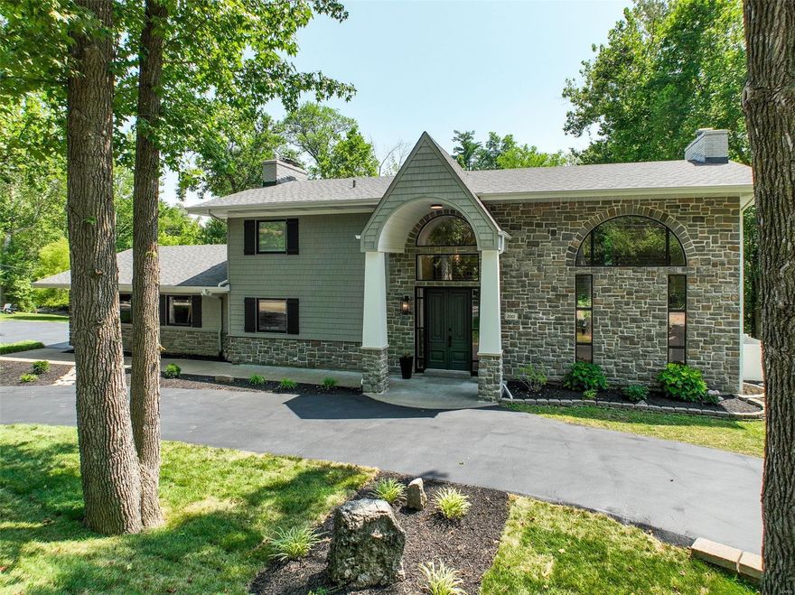 Be the first to live in this BRAND NEW RENOVATION in the heart of Frontenac! This architectural masterpiece offers perfect blend of indoor and outdoor living. With impressive 4500 SF of living space, the open floor plan is designed for gracious living and entertaining. Large chefs' kitchen is equipped with professional grade appliances, stone countertops, and spacious center island. Relax in the distinctive hearth room. Romantic master suite features a fireplace, stand-alone soaking tub and separate shower. Main floor laundry room boasts planning desk and cubbies. Finished lower level showcases the same excellent finishes with large family room, amenity bar, fourth bedroom and fourth full bath. Step outside into your private backyard oasis where you will find a luxurious pergola covered patio overlooking a picturesque creek. Ample space for future building on double lot that extends past the volleyball court and fire pit. Discover simple elegance for relaxed, modern living and luxury! Additional Rooms: Mud Room