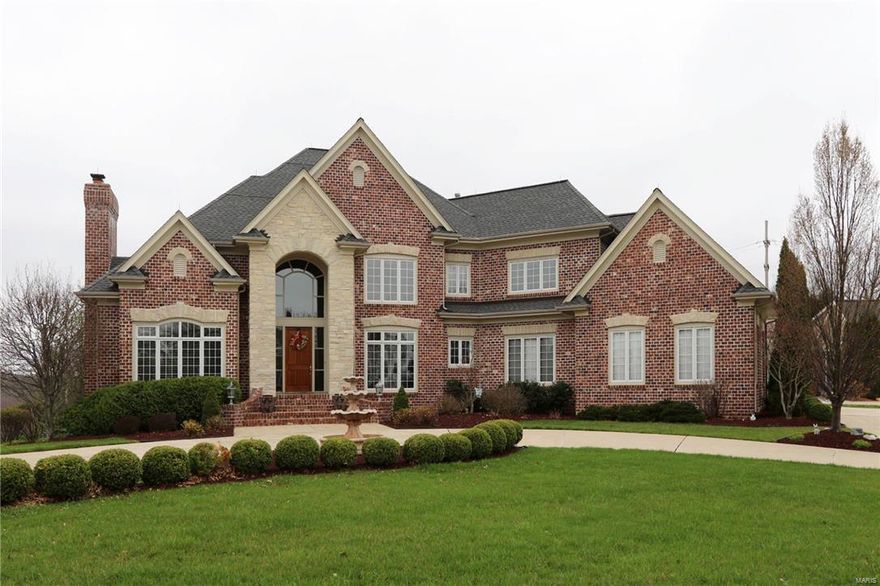 The exquisite front elevation and wonderful curb appeal will be the first thing you notice about this amazing home that has all the amenities you expect! Wood floors greet you in the 2 Story Entry and flow through most of Main Level. Relaxing Living Room with Gas fireplace and a Study off the Foyer. You’ll spend a lot of time in the Kitchen/Hearth Rm with it’s open flow. Top of the line, NEWER VIKING appliances. Subzero Refrig. Relax in the Cozy Hearth RM w/floor to ceiling stone gas fireplace. Step outside to enjoy the lovely salt water, Baker pool. Over 1 acre for your enjoyment! Upstairs features 4 spacious BDRMS with a Luxury Master Suite that will be your splendid retreat! Two BDRMS share a jack and jill bath and one has it’s own.  The finished Lower Level allows you to watch movies and has two REC areas, for all your entertaining needs! Zoned HVAC, one NEWER, over-sized 3 car garage with epoxy floor. Hardy Board Siding, Amazing outdoor area, in the award winning Rockwood Schools!