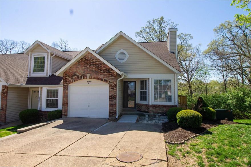 This conveniently located townhome is ready for immediate occupancy! Loaded with beautiful updates, you'll find this home is move-in ready! A stunning entry w/ 2-story ceilings welcome you into this gorgeous home! Brand new vinyl floors throughout, large open living space. First floor master bedroom, main floor 1/2 bath and laundry.  Second bedroom upstairs with full bathroom and walk-in closet.  The finished lower level has a 1/2 bath, plus finished family room and access to the back deck, and utility or workshop.  Plenty of storage.  Neighborhood pool. One car garage.  Tenant is responsible for all utilities. Application Required:  600+ credit score, verifiable income at 3x the rent, No eviction history/ unpaid landlord debts. One SMALL dog welcome with Pet Rent of $25 and one-time nonrefundable fee of $350. NO CATS or LARGE DOGS.