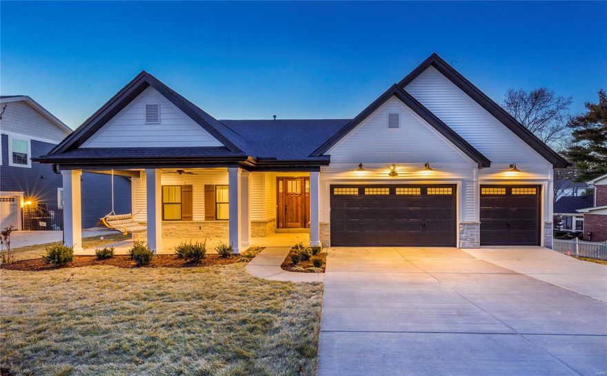 If I told you this is THE PERFECT HOME for absolutely anyone... would you believe me?! You MUST come see for yourself. There isn't a detail that has been overlooked in this ranch style home that has EVERYTHING you need on the main floor, and THEN some in the lower level with walk-out to the huge backyard. One might assume the front porch swing will be their favorite new spot; however, even the GORGEOUS FOYER demands respect once inside. Your gaze is immediately drawn to the GRAND WINDOWS along the entire rear of the home, overlooking the SCREENED-IN PORCH and the highly coveted PRIVATE VIEW. There isn't a better home for entertaining. CHEF'S DREAM KITCHEN opens to an oversized Dining Area, with sitting area, Great Room with built-in cabinetry flanking the FIREPLACE, built-in speakers, stunning hardwoods, CUSTOM cabinetry, master-crafted trim work, and a huge Rec Area downstairs. PENTREX Development has knocked another LUXURY residence out of the park. When should we look for you?