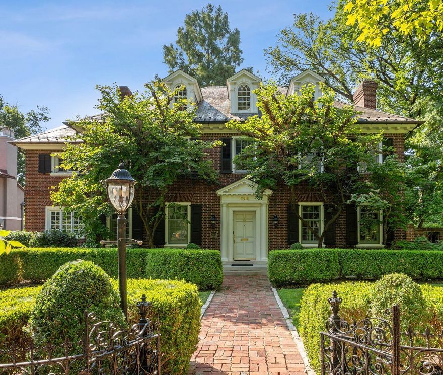 Welcome to one of Clayton's most beautiful, historic homes! 2.5 story Georgian home is listed in the National Registry of Historic Places. There was a fire several years back entire interior has been rehabbed and restored to original beauty. So, you are purchasing an historic home that is like new. It has an open floor plan with a circular flow. The home has so many features : 4 bdrms. with ensuites, 2 other half baths,  the magnificent hardwood floors are all heated, eat-in kitchen with many many more features. Some are located in the attachments on line.  Newer sprinkler system that was replaced within the past couple of years.
Don't miss out on making this your dream home! Additional Rooms: Sun Room