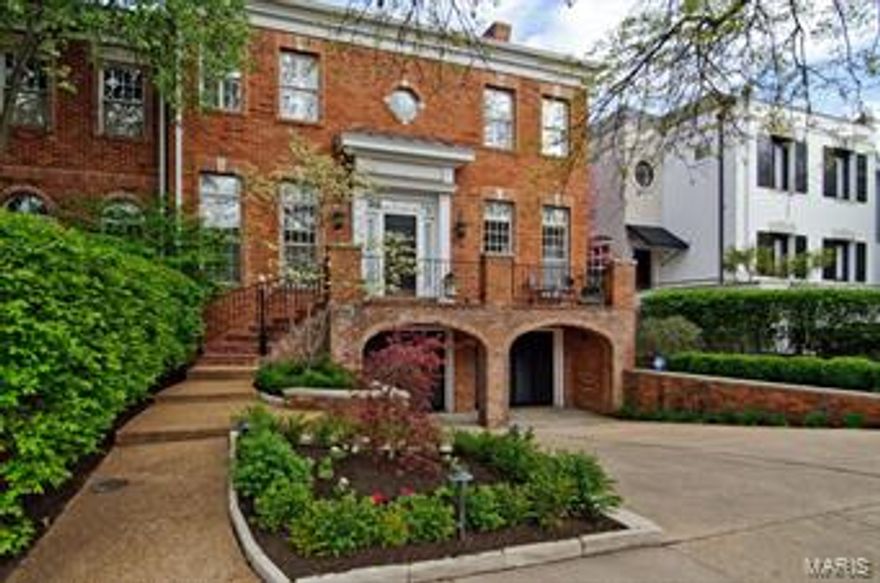 Showings begin by appointment Saturday, April 25th. 

Sophisticated townhouse style-home in the heart of Old Town Clayton.  The sought after center hall floor plan provides an elegant aura for a first impression. The sunny kitchen and family room, plus a handsome wood paneled den with floor to ceiling bookcases, make everyday living a dream. There are three large bedrooms, each with their own baths and large closets, plus a perfectly located laundry on the second floor. The lower level boasts a large family room with three sets of French doors leading to a newly redone stone patio and architecturally elegant brick walls and trellised fence for a show stopping effect. With 5 fireplaces perfectly placed throughout the home... you will love every square inch of this superb design!