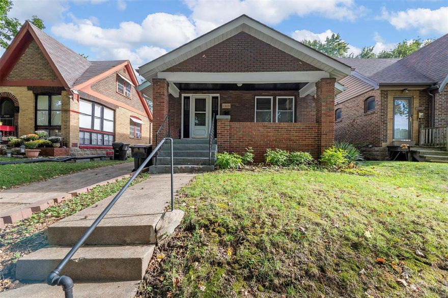 Welcome to this quaint 2 bedroom in desirable University City.  The large front covered porch invites you and your friends to pull up a chair and stay awhile.  Gleaming hardwood floors welcome you as you enter the large family room.  Separate dining to host dinners or parties.  You will be pleasantly surprised at the size of both bedrooms.  The kitchen is a great size for multiple chefs at a time.  Generous cabinet space as well as a separate pantry.  Unfinished lower level to make it as you wish or just use it for extra storage.  Large flat fenced backyard perfect for your get-togethers.  Tired of looking for a spot to park on the street near your house?  Look no further, this house has its own driveway!  Refrigerator, washer/dryer to stay! Call for a private showing today!