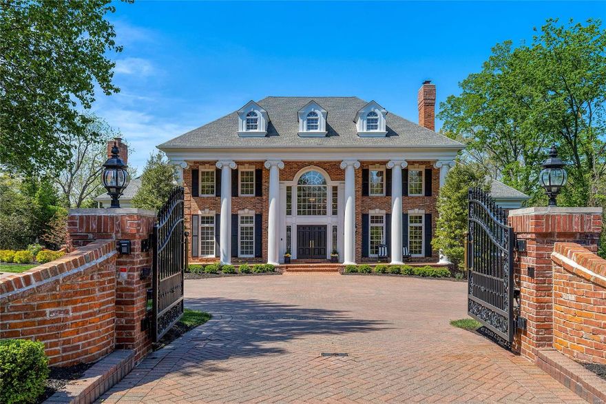 Nestled in prestigious Frontenac (in the  Ladue school district) this exceptional home offers a rare combination of elegance, comfort, and modern convenience. Boasting recent renovations including a brand new kitchen, spa-like primary bath and breathtaking lower level, this property is the epitome of luxury living. The kitchen, blending style and functionality, with high end appliances and cabinetry is a chef’s paradise and perfect place to gather. Venture downstairs to discover a truly remarkable space. The lower level has been transformed into an entertainer’s dream, with not one but two cozy fireplaces. Two beautiful gathering areas adjoin the fully equipped kitchen and the amazing outdoor space. Beautiful in-ground, heated Baker pool makes the warm weather months a true vacation. A magnificent home, conveniently located with easy highway access, upscale shopping and dining destinations. The whole house generator will give you peace of mind. Lower level could be in-law suite.