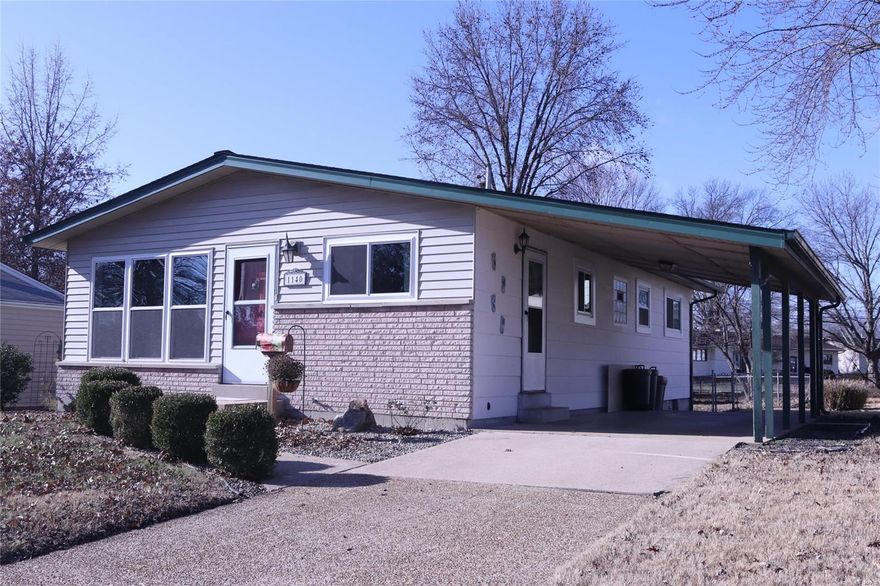 Come see this gorgeous, renovated 3 bedroom and 1.5 bathroom ranch home conveniently located in the heart of Florissant. Step through the front door to a vaulted ceiling, natural light flowing through the huge front window, fresh paint, ceiling fans in every room, new insulated vinyl windows, a beautiful eat in kitchen with ample cabinetry, matching black appliances, large pantry and plenty of counter space. Making your way down the hall, notice the sizeable full bath with custom vanity, updated tile, linen closet and tub. Bedrooms 1 and 2 each have large closets and ceiling fans. Big enough for a King set, the master bedroom boasts an extra large double sliding door closet and updated half bathroom. The basement has been freshly painted from floor to ceiling for that nice clean look, leaving it open for your finishing touch.  The home sits on an oversized corner lot with a fenced in back yard perfect for the kids or dog. You do not want to miss this one. Hurry before it is gone.