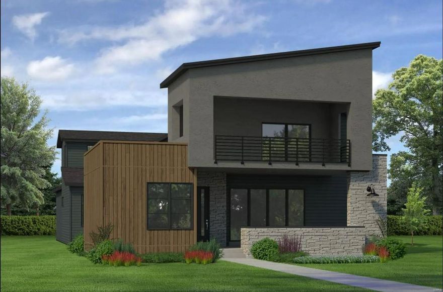 Welcome to "The Ventura," a stunning modern home nestled in the prestigious Waterfront at Wildhorse Village in Chesterfield, MO. This exquisite property, spanning an impressive 3510 square feet, is a perfect blend of luxury, comfort, and contemporary design.
As you step inside, you are greeted by an open and airy floor plan that seamlessly connects the living spaces. The home boasts four generously sized bedrooms and 3.5 well-appointed bathrooms. The heart of this home is the chef's kitchen, featuring top-of-the-line appliances, sleek countertops, and a spacious island that is perfect for meal preparation and casual dining. The kitchen opens up to a large living area, making it ideal for entertaining or enjoying quiet evenings at home. The primary suite is a true oasis, with a luxurious in-suite bathroom that includes a soaking tub, separate shower, and dual vanities. The additional bedrooms are also spacious.