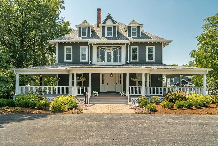 Welcome to an enchanting blend of old-world charm and modern sophistication in the heart of Webster Groves - The Spider Web House. Exuding character and history, the intricate craftsmanship and design elements have stood the test of time. From the ornate millwork, incredible one-of-a-kind fireplaces, beautiful pocket doors and large wrap around front porch, every corner of this house tells a rich story. The house has been thoughtfully renovated to include modern amenities while preserving its vintage charm. Enjoy an updated kitchen, renovated baths and an inground pool with outdoor kitchen which enhance livability without compromising on the house's authenticity. The house boasts spacious rooms that are ideal for both entertaining and cozy living. This historic seven bedroom house presents a captivating opportunity to own a piece of history while enjoying the convenience and comfort of modern living.