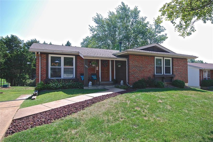 Dreaming of a beautiful ranch in Ballwin backing to New Ballwin Park with a lake view? Well here you have it!!! Beautifully updated 3 bedroom, 2 bath home with a finished walk-out lower level. Seller has taken down walls in the main living area, completely opening up the floor plan! Beautiful LVT flooring throughout, new carpet in bedrooms, updated baths and nice lower level featuring a wood burning fireplace. All of this plus Rockwood Schools, neighborhood pool & Ballwin amenities!