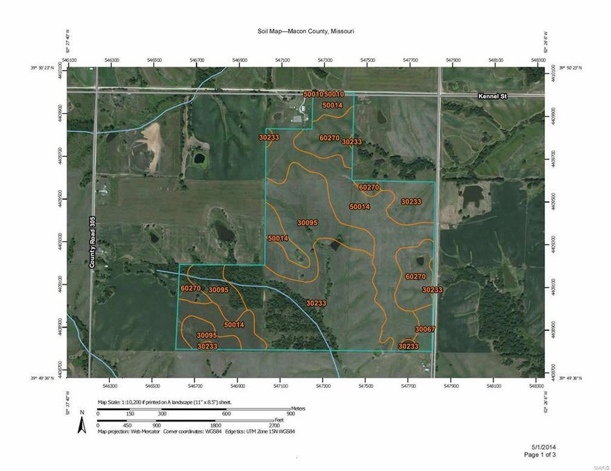 232 Acres Macon County subject to final survey. 187.74 Tillable acres. Farm lease for $170 an acre for 2019.