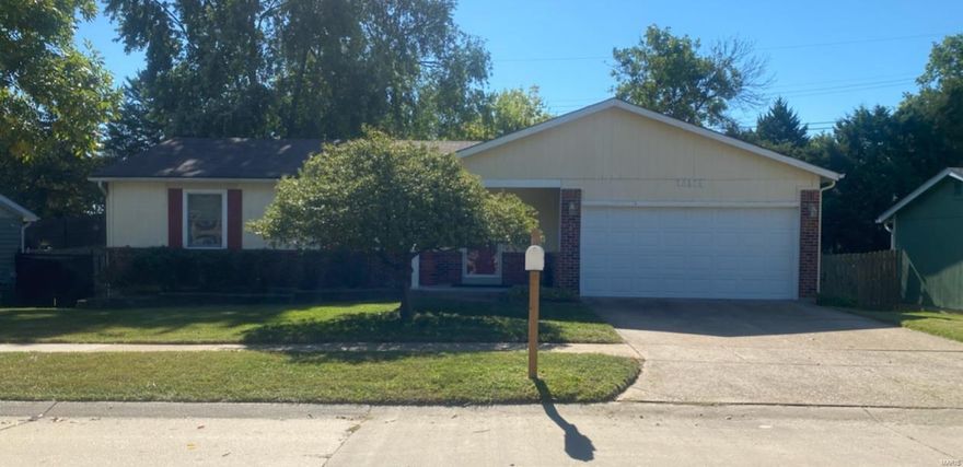 Come check out this 3 bedroom/3-bathroom house before it's gone. One of the larger homes in the area with a two-car garage! The open family and updated kitchen will be just the welcoming touch you were looking for. There are 2 good sized secondary bedrooms with the primary suite on the main floor. There is a full hall bathroom, and the master has its own full bath with shower. The lower level features a large recreation/family room, full bath, office and art space with a wash sink. The private backyard is fully fenced with a deck that has access to the kitchen. This home is located in the desirable Pattonville School District with a park within walking distance from the home and located near hwy 141 and 270.