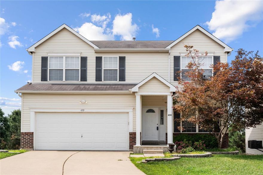 Fantastic 2-Story home for in excellent St. Charles location! Home is spacious with 4 bedrooms, 3 bathrooms and over 2,100 sqft of finished living space, plus a partially finished lower level with a home theater room ready for projector hook up! Beautiful hardwood floors span the main level, which is complete with a den/office, living room w/ gas fireplace, kitchen and half bath! Kitchen boasts all matching stainless appliances, breakfast room w/ bay window and private deck. All bedrooms on upper level! Master suite is spacious and offers walk-in closet and en suite w/ dual sinks, a skylight, and separate tub/shower. Partially finished lower level offers family/rec area and separate media room. 2-car attached garage. Schedule your showing today!