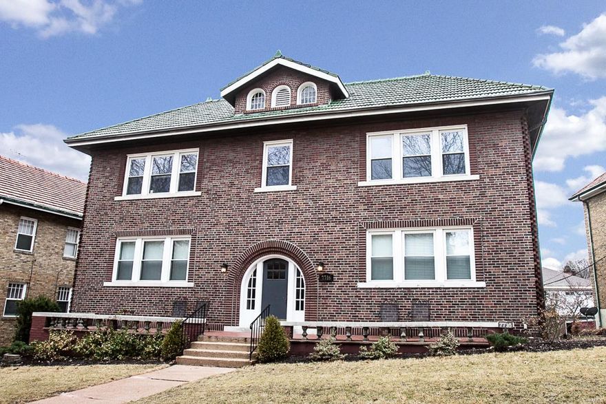 Investors - Sharp 4 family that shines from top to bottom with a 6% cap rate, look no further! All 4 of the 2 bedroom units have been updated w/ beautiful amenities while also maintaining old world charm w/ archways, rope detailing & crown moldings! 8.5 ft ceilings, thermal tilt-in windows, 2 inch blinds, gleaming wood floors, built-in bookshelves, cedar closets, ceiling fans & large closets! Chef's white kitchen w/ Travertine floors, granite, stainless appliances including gas stove, built-in microwave & 42" cabinetry w/ dovetail soft close drawers! Light bright bath w/ granite vanity, tile floors & subway tiled surround! Updated electric, plumbing, HVAC & rebuilt chimneys! Separate washer/dryers for each unit, large individual storage rooms & private 1 car garages w/ opener for each unit! All units nicely sized just under 1,300 sq ft & each have their own tax id allowing the option for selling as individual condos. Enjoy nearby Clayton restaurants & shopping just a stroll away!