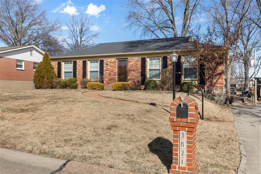 Brick Ranch in Sought After Indian Hills South Subdivision!  Check out the curb appeal on this charmer with a custom brick mail box and custom carved wooden front door.  Enter into a large living room/dining room combo with a family room off of the eat in kitchen.  The primary bedroom includes an ensuite bathroom and his and her closets.  Underneath the current carpeting, you will find the original hardwood flooring throughout.  Although unfinished, the basement includes plumbing for a full bath (current toilet, sink and shower head).  The extended two-car garage has plenty of room for extra storage.  A walk-out basement leads to a large fenced in yard in this quiet, quant neighborhood.  Updates include a newer roof (2016) and windows (2011).  This house does need some updating.  Kitchen appliances are non-functioning and will need to be replaced.  The seller will do no inspections or repairs.