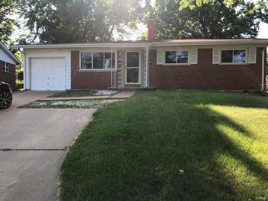 Welcome home! Turn the key and move in, that is really all you need to do.  This amazing home features three spacious bedrooms with the master bedroom having its own private half bath.  Gorgeous wood flooring in the kitchen and living room.  The kitchen is a chefs dream with plenty of cabinet space and all appliances.  The living room features well kept hardwood floors and larger sized space.  Just down the steps you will find a partially finished basement with a built in bar-perfect for entertaining- and a freestanding fireplace.  Plenty of storage in this home, and closet space galore.  Head out the back door to find a nice level fenced in lot with a darling little shed that can be used to store items, a child's playhouse, or even a "private man/woman cave".  Impeccable kept home in the sought after Mehlville school District.  Hurry....This one WON'T last long at this price. SpecialListingConditions: Foreclosure