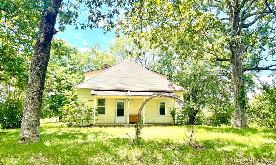 Location, Space, Acreage & Potential! 4 bedrooms, 2 bathrooms, an unattached 30' x46’ garage sitting on 13 +/- acres approximately 8 miles from I44, and close to Ft Leonard Wood.  This home was originally built in 1920 with about half of the current living space added in 1985.  The addition includes a large family room, a bedroom and one of the two full baths.  The partial basement includes a sump pump that was installed in 2021.  Remodel the existing home or build your dream home.  Property will come with an updated survey and being sold as is.  Older mobile home on the property will be moved.