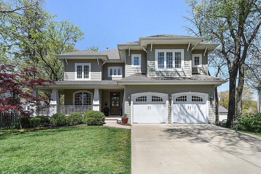 Write your next chapter in this 4,000+ square foot home walking distance to Downtown Kirkwood. From the wrap-around front porch to the white picket fence and Hardie Board siding, the details of this 11-year young home are taken care of for you. The 1st floor is light filled with 9' ceilings, hardwood floors, custom millwork, plantation shutters and built-in bookcases that flank the gas fireplace. The heart of the home is the gourmet kitchen with custom cabinetry, granite countertops, SS appliances, walk-in pantry and wine fridge.  Upstairs the Master Bedroom Suite is a sanctuary with an amazing view of the neighbor's flowering garden and spa-like bathroom. 3 add’l bedrooms, 2 add’l baths and 2nd floor laundry round out the 2nd floor. The lower level is substantially finished with an add'l bedroom/office space, large family room and half bath. Enjoy time with family and friends outside on the spacious deck, landscaped patio and open backyard. This beautifully finished house has it all! Additional Rooms: Mud Room