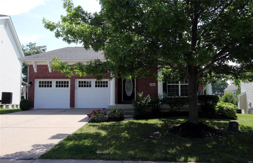 Beautiful 3 bedroom, 3 bath Ranch home in Talbridge subdivision, with finished walkout basement. Impressive curb appeal, nice open porch with columns and dormers accent the all brick front. Entry foyer leads to the open floor plan with 9 foot ceilings, Great Room with gas fireplace. Kitchen has upgraded cabinets and appliances and a solid surface counter top. Main Floor Master Bedroom suite has bay windows, huge walk-in closet, and the full Master Bathroom has separate tub and shower with large glass block window above the tub, as well as double sinks at the adult height vanity. Professionally finished, walk-out lower level has large Rec Room and the 4th bedroom, as well as plenty of storage. new paint and new carpet. Large covered back deck off the breakfast room. Optimal location with access to Highway 70, the Page Extension, highway 94, the Katy Trail and Historic downtown St. Charles.