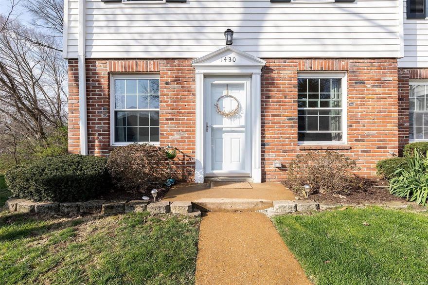 Amazing updated Town Home in the sought after Rockwood School District. This 2 bed 2 bath condo has everything you need. Updated eat-in kitchen featuring solid surface countertops, custom stone backsplash, custom sink, custom cabinets and amazing engineered wood floors that flow throughout the main level. Large living room, updated half bath with tile flooring off the main floor laundry room. Upstairs you will find the Master Bedroom with a walk in closet, along with the 2nd bedroom and a full bath. The upstairs has updated LVP flooring and new baseboards. Outside you will find a nice outdoor patio with privacy fencing where you can enjoy your morning coffee. Newer HVAC, new dishwasher and new paint throughout is just some of the amazing updates to the home. All appliances will stay with the home. Storage unit in backyard may also stay upon buyers request. Convenient location, close to shopping, dining and multiple parks. Professional photos coming Tuesday April 4th. Location: End Unit, Ground Level