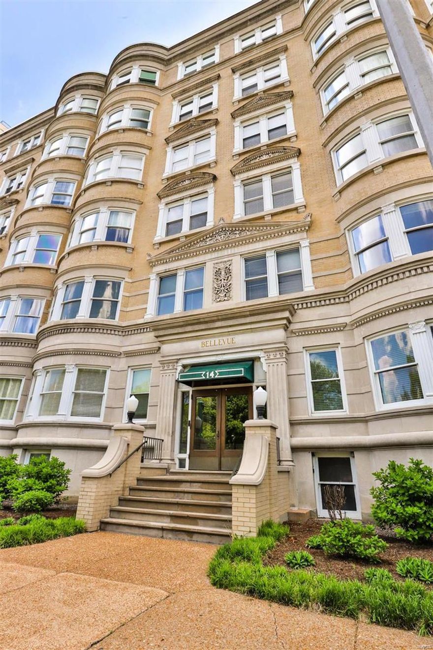Welcome to elegant and charming Aberdeen Condominiums, located on the 5th floor, (unit # 10) providing some of the best views of Forest Park.
With a long and storied past, these classic & historic buildings offer the best of luxury and location.  Over 2100 square feet of well-appointed living space including large living and dining room areas, bay windows offering an abundance of natural light, soaring ceilings, original millwork, and well-maintained hardwood flooring. A true oversized primary suite with adjacent sitting area, large second bedroom, and full bath, in-unit private washer/dryer (included) one assigned parking spot (#55), and basement storage plus a premium Home Protection Plan included.  Newly updated roof-top deck perfect for watching the sunsets, and professional management building with on-site supervisor for added service and peace of mind. Best CWE walk-score to the Wash U. med campus and all the fun and fabulousness of the CWE - Move in ready for quick possession. Location: City, Upper Level