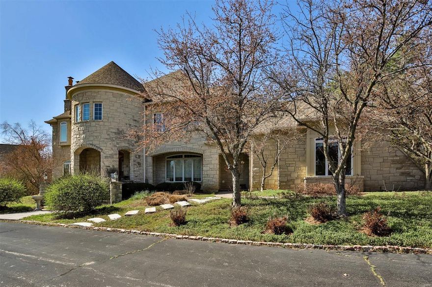 This is an amazing DeShetler built home.  It is virtually impossible to tell you about all of it's magnificence and therefore it is a must see.  The millwork is amazing, the floors are compromised of marble, slate, wood hi-grade tiles and designer carpets.  The staircases look like they belong in the 1904 mansions in STL.  The inground pool is 18 x 36 and has a winter cover.  The lower level has a possible 2 extra sleeping areas or you can use one as a media room the possibilities are endless in this home.  The residence does need some TLC.  The owners wish to sell it as is and wish to do no repairs.  Please call the listing agent for further details about the home.  The master bathroom has a steam shower, bidet, regular water closet and an enormous jacuzzi.