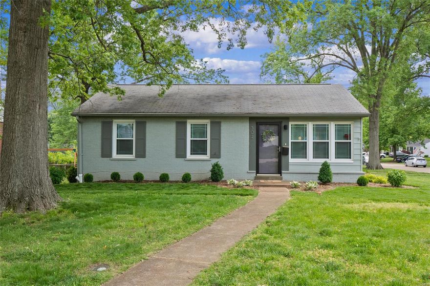 Hurry, won't last at this new price!  A Kirkwood classic and a place to call home! Fantastic 3 bed, 2 bath ranch in Kirkwood on a quiet tree-lined street.  You will love the beautifully updated kitchen (2017) with quartz countertops, SS appliances, tile backsplash & flooring and white shaker style cabinetry.  Main level bath also just freshly updated in 2021 with new vanity, fixtures, tile flooring.  Light, bright and move-in ready!  Sunny breezeway finished nicely with pass-through window to the kitchen for easy entertaining and space for a home office or additional sitting area.  Spacious lower level is set up as a rec room with ceramic tile and a gym area for home workouts.  Additionally, there is a full bath in the LL.  New Trane HVAC in 2019, insulated windows throughout main level, corner lot, fenced yard with fresh landscaping, award-winning Kirkwood schools! Additional Rooms: Sun Room