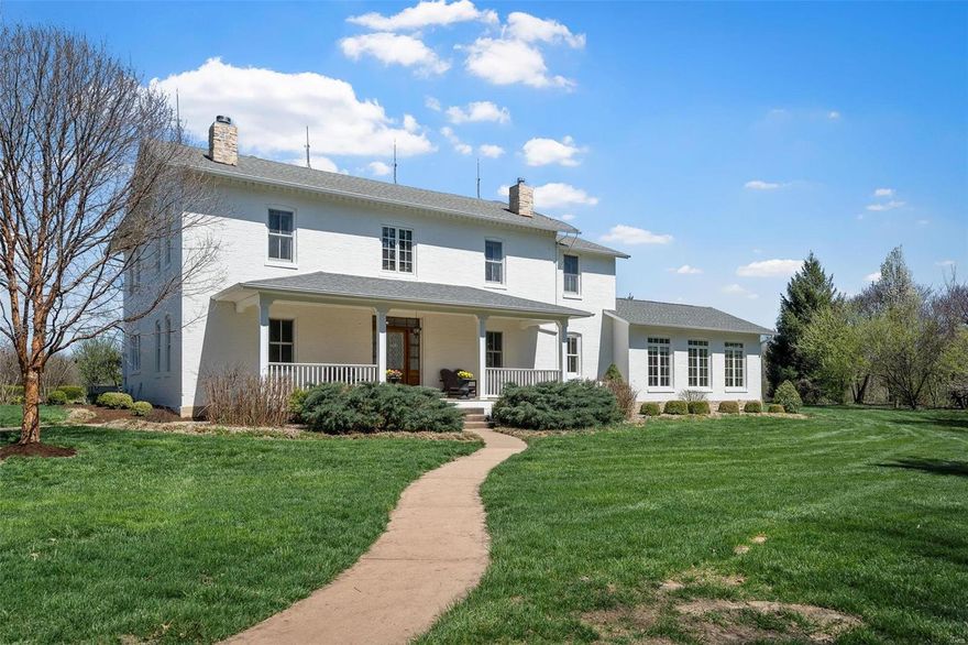 Classic 2 story brick, built with the character and charm of 1878 but updated with all the modern amenities.The state-of-the-art kitchen was designed by Karr Bick Interiors and featured in Abode Magazine; includes Wolf and Sub-Zero appliances, Shaw under mount sink, and a beautiful La Cornue Gas Range. With 10ft ceilings throughout and original oversized moldings, walnut staircase, a new Geo-thermal HVAC system ,Marvin Windows, wood floors oversized millwork thru out, deep window and door jambs, box car siding ceilings, huge family sun room, 40x30 3 car detached garage/office/ workout space, 13 x 21 gardening shed, 10x14 chicken coop/dog kennel, apple orchard. The original 1.5 story milking parlor has been renovated as quaint guest house with kitchen , bedroom ,full bath and laundry area.   Perfect as VRBO.
OPEN HOUSE and Open to show Sunday April 16th 1-3pm