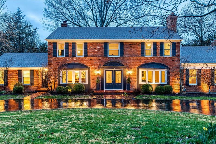 OPEN HOUSE SUN 3/28 1-3 PM Impressive 2-story home with nearly 6,000 sf of living space in the heart of Town and Country will wow even the most meticulous buyer. Sitting on an oversized lot at almost 2 acres, this property commands the cul-de-sac with striking curb appeal. Entry foyer flows into open main level floor plan w/ gorgeous hardwood floors in formal living, separate dining, family den, additional large seating room, & main floor master w/ stunning updated master bath – boasting heating marble floors, modern soaking tub, quartz counters & more. Dramatic, updated, eat-in kitchen rounds out the main floor featuring signature cabinetry, center island, quartz counters, custom backsplash, new SS appliances & more. 2nd level includes 4 sizeable bedrooms w/ option for 2nd master suite w/ updated full bathroom. Main floor and 2nd floor laundry, fully finished lower level, updated landscaping, deck & screened-in porch make living & entertaining in this home a dream.