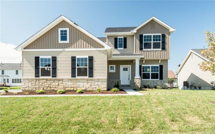 This home is just a week away from being complete!  New move in ready home as the following features: 9' ceilings at 1st floor, Direct vent frplc at family rm., 12' band board for future deck, Architectural shingles, (2) 50 gallon water heaters, 93% gas furnace, 4 can lights at kitchen, 2 pre wires for ceiling fans at family rm & master bdrm., pre wire for 3 ceilings lights in bdrms, 3 can lights over shower & tub at master bath, Oil rubbed bronze faucets/hardware, granite tops at kitchen, coach lights, 5 1/4" base & 3 1/4" casing, square newel post w/iron spindles, Adult height vanity at master bath, custom wall color thruout, Stainless steel range, microwave & dishwasher, Wood floors in foyer, powder rm, kitchen, breakfast & family rm, Ceramic tile at master bath & hall, garage dr. opener, landscape package, Fully sodded yard, 5 data/TV jacks, R-38 ceiling insulation, 3/4 bath rough in at basement, subway tile backsplash @ kitchen, 3 car side entry gar.