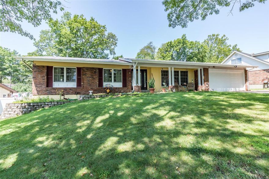 Bask in the sun and enjoy home's outdoor oasis complete with in-ground pool!  Nestled in a mature neighborhood, this 4 bedroom, 2.5 bathroom are all on one-level, perfect if you are starting a family or retiring.  Located in desirable Mehlville School District, move in just in-time for back-to-school.  Vaulted ceilings in family room, bright eat-in kitchen and mudroom right off the garage are just a few of the features you will enjoy.  Bring your imagination, there is lots of opportunity with the large unfinished basement that is clean and ready for completion. Additional Rooms: Mud Room