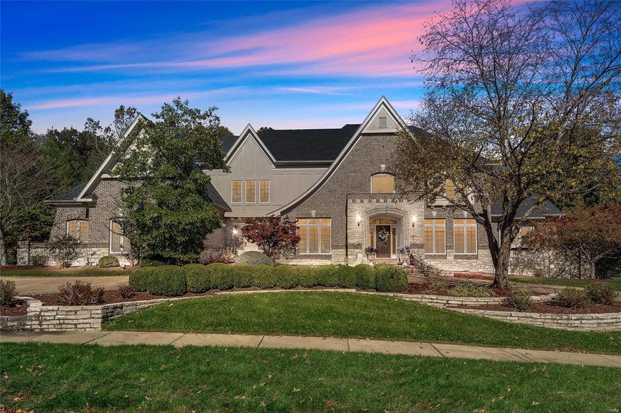 A life of utter opulence and luxury awaits the lucky new owners of this spectacular and private estate. Set on 1.16 acres, this remarkable residence sets a new standard in flawless elegance and truly must be seen to be believed. Anyone in need of room to move, play and entertain will be drawn to the expansive 8,746 sf layout with a selection of living spaces to choose from. There are a total of six bedrooms and eight impeccable baths along with a finished lower level. The formal dining room is the perfect place to indulge in a gourmet feast while the comfortable spaces include a great room, hearth room, office, theater and bar. Cooking will be a joy in the state-of-the-art kitchen or you can host guests on the sunny patio overlooking the sparkling in-ground pool. This must-see residence is close to the heart of Chesterfield along with the Landings at Spirit Golf Club, the Spirit of St Louis Airport, major highways and the Missouri River.
