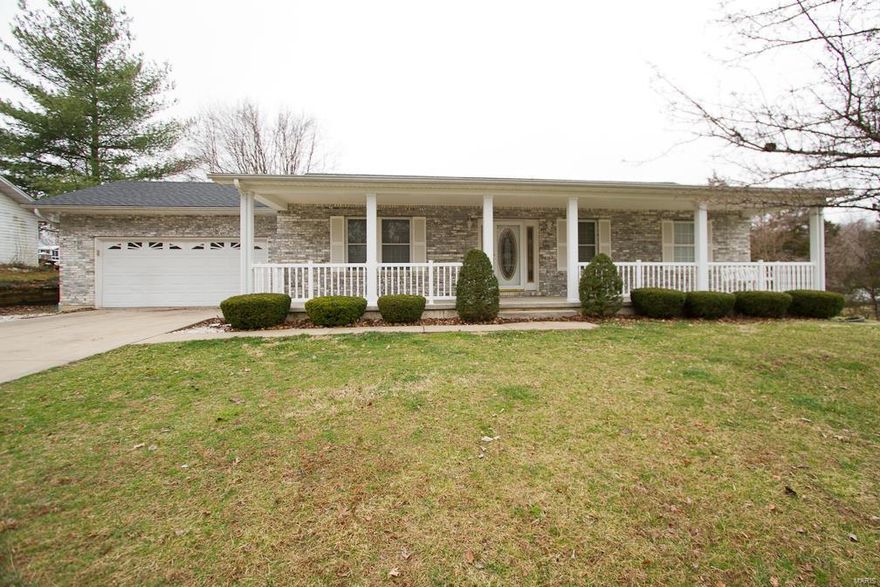 Brick Front Ranch with a covered front porch on nice corner lot. This home has two bedrooms one full bath with two car attached garage. Generous living space includes a living room and large eat in kitchen that includes a gas stove, microwave, dishwasher and trash compactor, along with a dining area, the master bedroom has a ceiling fan and an attached full bath with separate tub and shower, additionally on the main floor theres a laundry room and a sun room to round out your interior living. This home has a deck for outdoor entertainment. Close to a neighborhood park. New added September 2019. Welcome Home! Additional Rooms: Sun Room