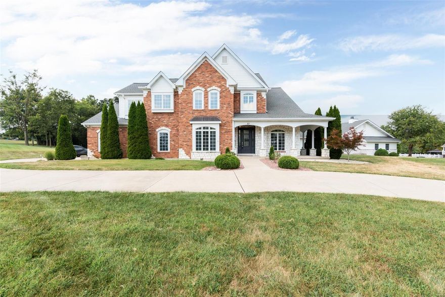 Welcome to this stunning 8-bed, 6-bath home situated on nearly 5 acres. This unique property offers the perfect blend of space and functionality, featuring two connected living areas that are ideal for multi-generational living or a mother-in-law suite. 
Step into the main house with tile entryway, and hardwoods throughout the main level. A 2 story living rm boasts vaulted ceilings and wood-burning fireplace, creating an inviting space for family gatherings. Kitchen is a chef's dream, with plentiful cabinet space, island, double oven and quartz counters and wine coolers. 
Upstairs in the main house, you'll discover 3 spacious bedrms, each with their own full bath, and a centrally located laundry rm for added convenience. Home also features dual W/H's and GEOTHERMAL cooling/heating.
Follow the hallway in the kitchen to the mother-in-law quarters which includes kitchen, living rm and finished basement. Both sides of home come have a composite deck. This home is a must see!