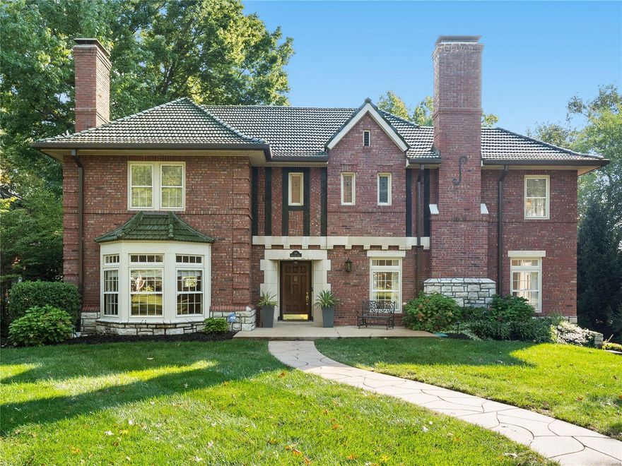 You never gave up believing something incredible was going to come on the market! Impeccable stately home on large manicured lot with pool. Museum quality terrazzo floors testify to the Old World craftsmanship and superior building quality of the residence. Very open floorplan decorated to reflect a sophisticated taste and refined elegance. Spacious foyer with gracious curved staircase greets you. Family/friend gathering sized worthy living and dining rooms flank the foyer. Large kitchen and breakfast room sit closed off but attached to the dining room with bay window. Private office & designer 1/2 bath lead to incredible den suite with direct access to deck and pool! Light quality is brilliant all day & each room has a stunning view of the gardens. 2nd floor offers 4 sizeable bedrooms (one with fireplace), 2 baths and a owner's walk in closet or nursery. High end finished lower level with stunning 1/2 bath is man/lady/child cave and hosts a third fireplace. Attached garage. Walkable.