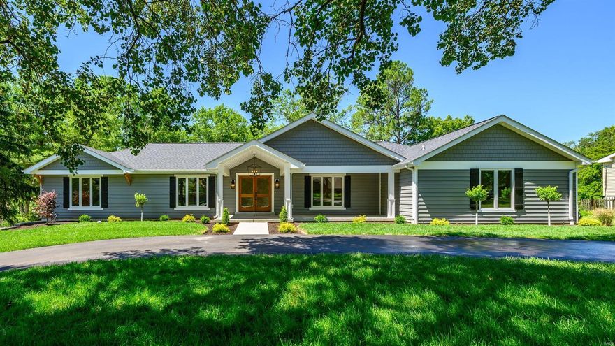 This beautifully reimagined raised ranch boasts white oak floors, cathedral ceilings, a chef’s kitchen, 5 bedrooms (including 2 primary suites), 6 bathrooms, a 3-car rear entry garage with a circular driveway, and an inground pool on just over 0.75 acres. Nestled in Mason Valley Estates, it’s just a block from Queeny Park and sits among other million-dollar plus homes.
Everything's updated: dual zone heating and cooling, new doors and windows, a new roof and siding, new pool equipment, new fencing, appliances, and fixtures.