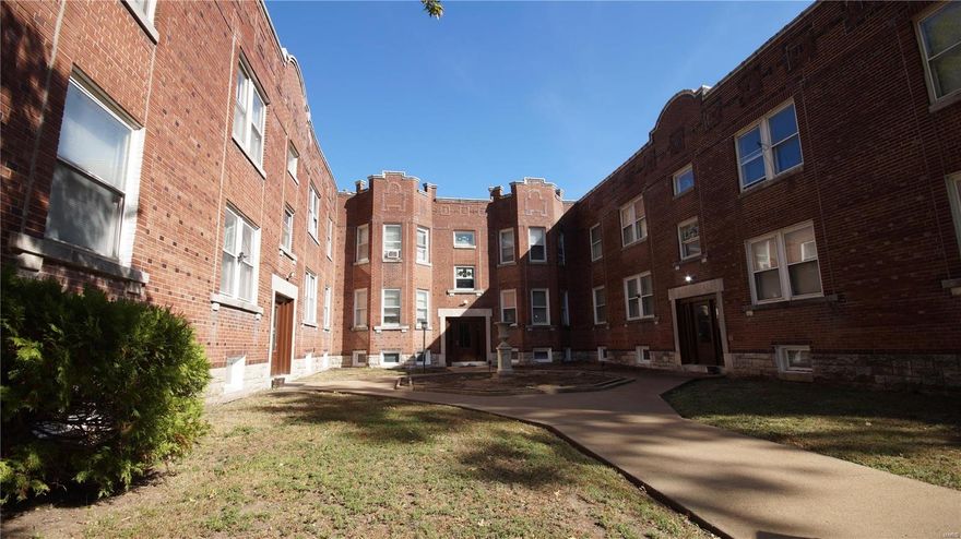 Rare opportunity in an absolutely prime location across the street from the Botanical Gardens and one building down from Tower Grove Park.This architecturally significant 12 unit building has a mix of 2 and 3 bed units. Current owner has meticulous financials and is currently using 2 units as Airbnb's with very consistent and strong performance. This building maintains very high demand for both long and short term tenants.  Long term rents below market. 6 of the 12 units have been recently updated and the other units were updated approximately 15 years ago. There have been lots of capex upgrades including HVAC, kitchen/bath finishes, appliances, lots of PVC plumbing, and mostly TPO covered roof. Building is professionally managed.