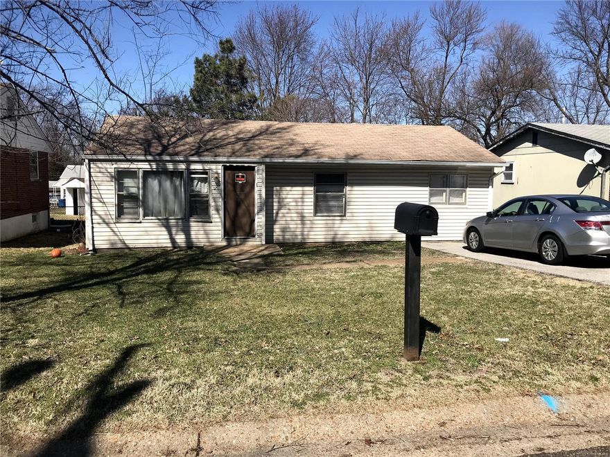 3 bedroom  1 bath home waiting for your final touches.  This is an AS IS sale, seller to make no repairs, warranties or inspections.