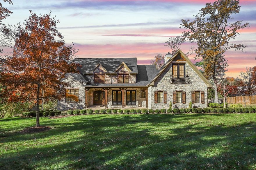 Custom-built 1.5-Sty on a spectacular .69-acre lot, in the heart of Ladue! 5 Beds, 6 Baths (4F/ 2H) & 7000+ sqft of living space, including walkout Lower Level. Open floor plan, designed for today’s living & entertaining! Stunning Great Room with wall of windows & beautiful gas FP. Kitchen with custom Dynasty Cabinetry, beautiful double thick countertops, state of the art appliances, island/breakfast bar, walk-in pantry & Butler’s pantry. Vaulted Hearth Room with a wood burning FP & stone surround. Master Retreat with spa-like Bath, soaking tub, Venetian marble walk-in shower, granite, dual vanities & dual custom walk-in closets. 2nd Floor with loft, 3 spacious Beds, 2 sharing a Jack & Jill Bath/1 en-suite & stackable laundry! Professionally finished LL with large Rec Room, wet bar & multiple seating/game areas, fitness room, 5th Bed & 4th Bath (perfect guest suite). Amazing 3-Seasons Room, in-ground pool, built-in spa, stone FP with pizza oven, built-in grill & step down pergola! Additional Rooms: Mud Room, Sun Room