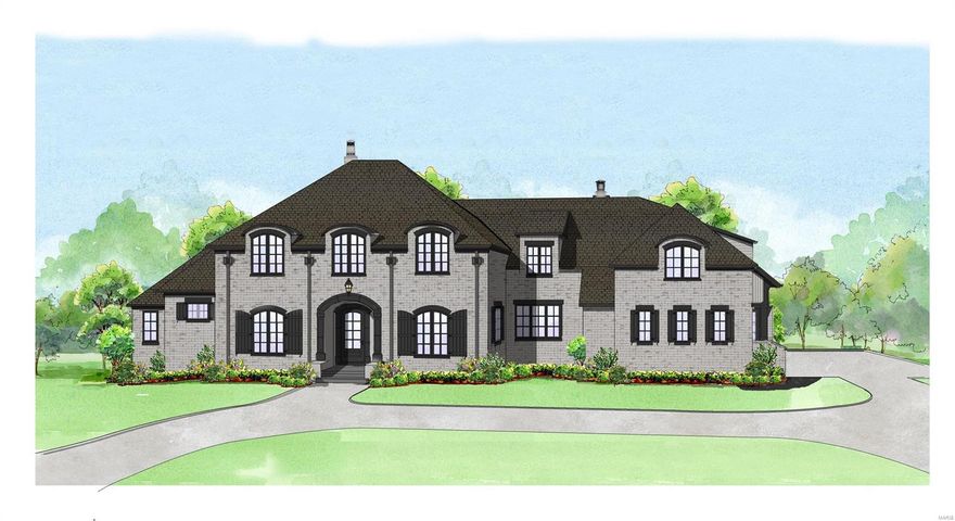 Custom built 6400+ sqft 1 1/2 stry executive caliber home with impressive design, layout, and top end finishes. French Provincial inspired exterior includes Brick, AL Clad Pella casement windows/doors, 4 car garage, circle drive, & grand outdoor living space. Dramatic 2 stry entry featuring curved staircase, finely crafted study (with secret door), formal dining & views through the 12’ great room. Professionally appointed kitchen featuring inset custom cabinets, 48” WOLF dual fuel cooking, SubZero refrigeration, large island/prep sink & plenty of space open to the beamed hearth room w/ French doors to your outdoor living space w/ fireplace & outdoor kitchen. Master wing includes custom closets, Carrera marble first class bath & coffered ceilings. Secondary staircase up opens to 4bds, 4 luxury baths, a kids study,& bonus room. LL is nicely appointed with 6th bed, full bath, wet bar, large rec area,& tons of natural light. Mins from Mercy,40 & 270 COOL: 14 SEER+