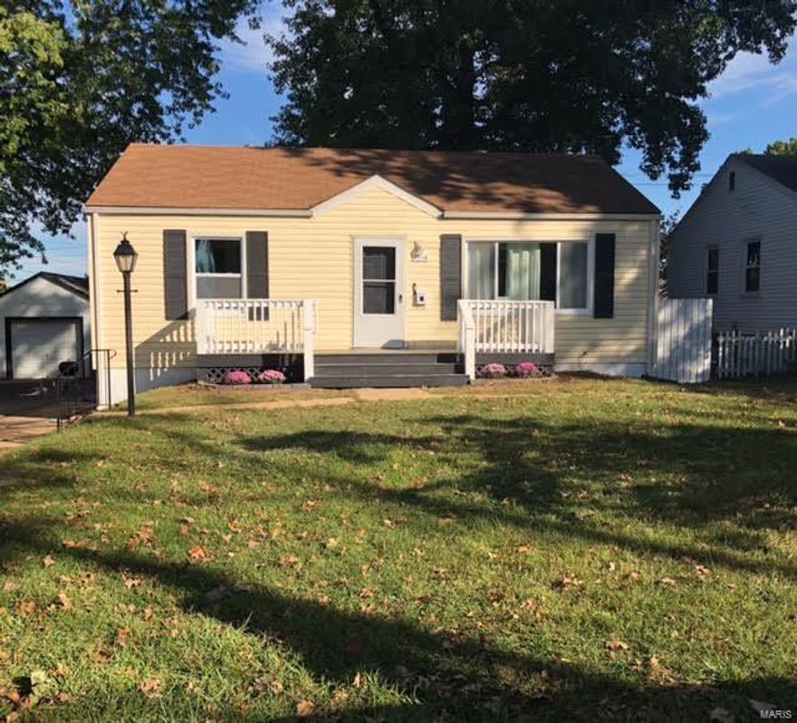 Completely renovated and updated 3 bedroom home in a desirable neighborhood in Overland.Stunning updates include beautiful original refinished hardwood floors, high-end stainless steel appliances, gas stove, brand new windows with lifetime warranty, backsplash in newly updated kitchen, updated bath including large tiled bathtub, large beautiful open finished expansive basement boasting high end wood-look ceramic tile floors, and washer and dryer provided in laundry area. Efficient layout including large picture window with bartop for spacious open feel from kitchen to living room, plus extra dining area for family and guests. This home has a very nice flow and open floor feel, and is in an excellent quiet neighborhood. Fantastic location has you downtown or to St Charles in 10 minutes. Nice sized yard with privacy fence. Plenty of storage including detached garage plus shed. The attention to detail really shows in this home which is priced to sell fast and ready to move in!