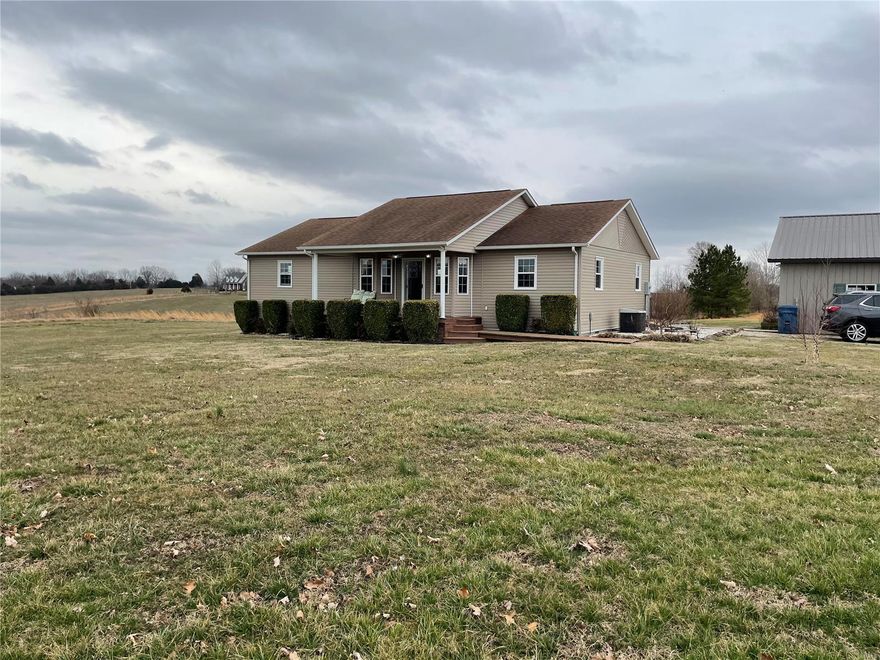 **If you love the outdoors this is the property for you!.. Close to Mingo National Wildlife..on property there is a pond, fruit trees and berry bushes! This quaint home sits on 4+ acres of rolling hills with a beautiful sunset view. Inside you will find a nicely updated, open floor plan home with a gorgeous newly remodeled master bathroom with tiled walk in shower.  ALL appliances stay INCLUDING washer/ dryer and the zero turn mower is negotiable. Call today to see it!