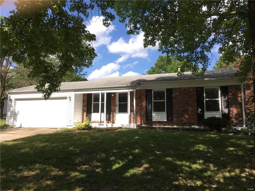 Completely updated ranch in a great quiet neighborhood is the perfect starter home * Everything's been recently redone! - Eat-in kitchen with breakfast bar, bathroom, carpet, painting, vinyl windows * Clean, spacious basement * Large two-car garage * Lots of open commonground across the street for kids to run and play