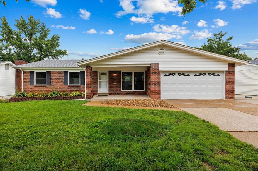 Welcome to 11773 Parish Dr, Bridgeton, MO 63044 - a stunning ranch-style home with 3 beds and 2 full baths. Step inside to discover the elegance of the fully updated bathrooms and seamless new flooring throughout. The heart of the home boasts a modern kitchen featuring exquisite white shaker cabinets, a stainless steel appliance package, including a wine fridge, and luxurious granite counters. Entertain on the newly constructed deck, while brand new windows flood the home with natural light. The finished walkout basement offers versatile living options. Conveniently located, this sanctuary of comfort and sophistication awaits you.