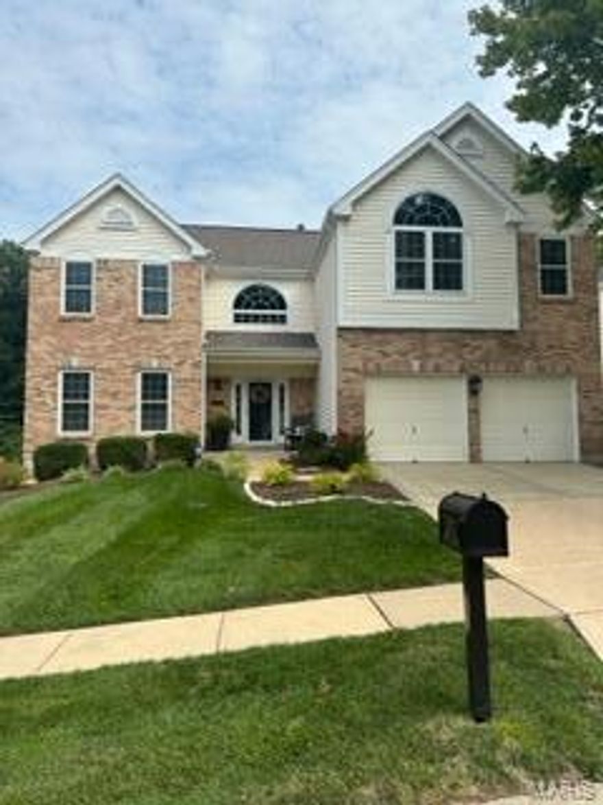 Des Peres Home! This 4 bedroom 3.5 bath 2 story is looking for a new family. Upon entry notice the 2 story entry foyer, 9 ft. ceilings on the main level, a formal living room w/wood trim & open to the formal dining room w/new light fixture, & natural light filtering in. The remodeled kitchen is complete with stainless steel appliances, granite counters, 42 in cabinets, and the breakfast room walks out to the newer composite decking, great for entertaining. The huge family room offers a wood burning fireplace and bay window. The remodeled 1/2 bath & the laundry room complete the main floor. The 2nd level offers 3 spacious bedrooms and a HUGE master bedroom suite. The remodeled master bath is complete with new lighting, free standing tub, separate tile shower, dual sinks, make up area, plantation shutters, tile flooring, & a private commode area. His and Her closets, & more. The finished LL is a walk out, with plenty of closet/storage, family room, bar, and an unfinished area.