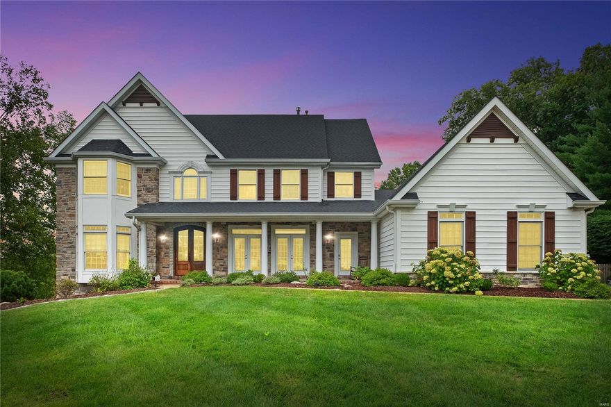 Welcome home to 2503 Greenbriar Ridge! This is the complete package boasting an amazing location by Greenbriar Golf & Country Club, Kirkwood Schools, Des Peres Community & easy access to highways. With almost 5000 sq ft of living space, this home has it all. On a quiet street at the end of the cul de sac that sits on over 2 acres to enjoy mature trees in your private oasis.  Lots of outdoor space with deck & screened in porch that overlook Gunite saltwater pool. Gorgeous hardwood floors throughout home on main level & upstairs. Main floor laundry. The kitchen is the heart of this home with adjoining hearth room & family room in the kitchen area for hosting the largest of gatherings. Finished LL has everything you will need with 5th bedroom, full bath, family room, bar area, craft room, & workout room. Walkout LL leads to screened in porch. Water heaters 2021 & HVAC 2019. Front room is used as music room & could be a perfect office. 3 fireplaces to enjoy & amazing views from all rooms.