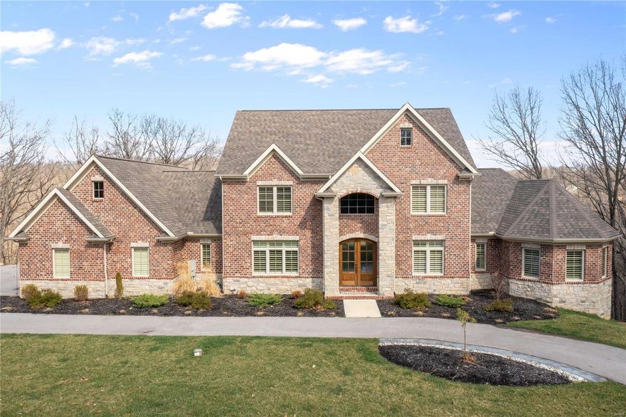 Open House Sunday March 27th from 1-3.

This beautiful luxury home built in 2017 is located on three private acres that backs to trees. New salt water pool with cool deck. Expansive main floor master suite with luxury bathroom with separate shower, two sinks and soaking tub. Main floor office, hearth room, and a great room open to kitchen with huge center island. Kitchen has double oven, gas range and walk-in pantry. Covered deck located off hearth room. There are three laundry areas; the main level mudroom, in the master bedroom walk in closet and upstairs off the hallway. The upper level has three spacious bedrooms with one ensuite bathroom and one Jack and Jill bathroom. Spectacular walk out basement with large bedroom and full bath, media room, large exercise room overlooking pool deck, kitchenette with large bar area, and spacious wine room. Large four car garage, circle driveway and level playing area beneath pool. Located 10 minutes from Wildwood Center.