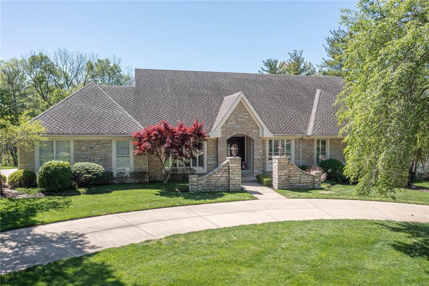 Get ready to be wowed! This home offers unparalleled luxury & privacy in this custom-built DeShetler home, perfectly nestled on a tranquil acre in a coveted cul-de-sac with amazing neighbors. This architectural masterpiece offers exceptional craftsmanship, from two stone fireplaces with mantels, to the gourmet kitchen's abundant cabinetry and granite surfaces. Classic touches include, Brazilian cherry hardwoods, plantation shutters, wood beamed and coffered ceilings and wood trim details throughout. The outdoor setting is park like and serene. Enjoy time on deck, with idyllic views of a custom inground salt water pool with a pebble tech finish, nestled within a stone patio, backed by lush woods and privacy. The master suite, with its open space and great view, includes walk-in closet and private bath. Additional highlights: Dual laundry locations, finished LL suite. This residence is a testament to luxury, set amidst nature's backdrop, offering a lifestyle of sophistication & comfort.