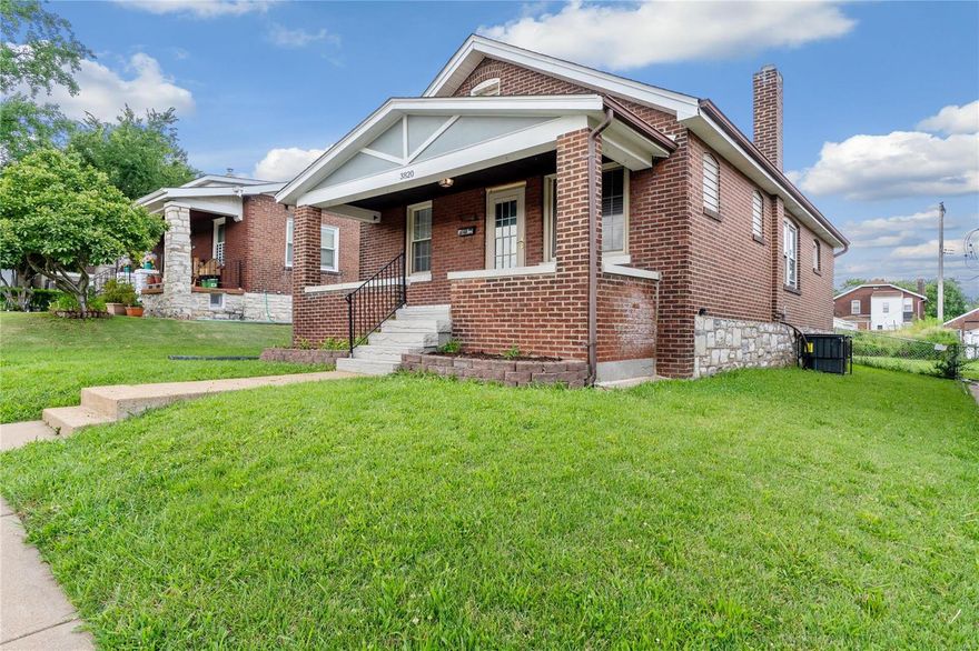 Discover this fantastically renovated full-brick bungalow that offers 2+ bedrooms, and 1 bath on the most charming and quiet street in South City. Step onto the cozy covered front porch and enter a move-in-ready home with fresh paint thruout. The inviting Living/Dining combo is perfect for relaxing and dining. The stunning kitchen features stainless steel appliances, abundant custom cabinetry, and new granite countertops. New AC, A-Coil, and Furnace. Adjacent to the kitchen is the main floor laundry and a comfortable sitting area. Down the hall, you'll find a recently updated full bathroom & two bedrooms w/ beautiful new flooring thruout. Upstairs, a large finished bonus room and a storage room offer endless possibilities as a guest bedroom, home office, playroom, or closet room. The walk-out LL includes additional laundry facilities and provides clean, usable space. The large, flat, and fenced backyard is perfect for entertaining. This home is just waiting for you to move in & enjoy! Additional Rooms: Sun Room